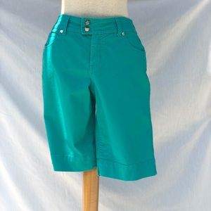 Code Bleu Turquoise/Teal Bermuda Shorts S…